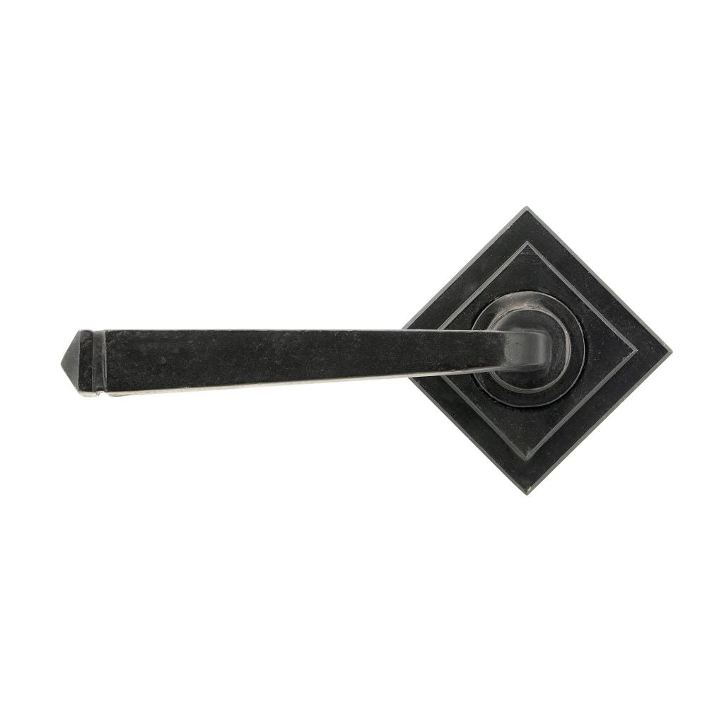 From The Anvil - External Beeswax Avon Round Lever on Rose Set (Square) | Sku. 45630 | Trade Door Handles.