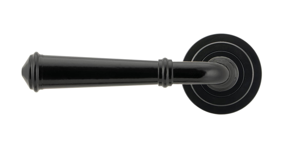 From The Anvil - Black Regency Lever on Rose Set (Art Deco) | Sku. 45636 | Trade Door Handles.