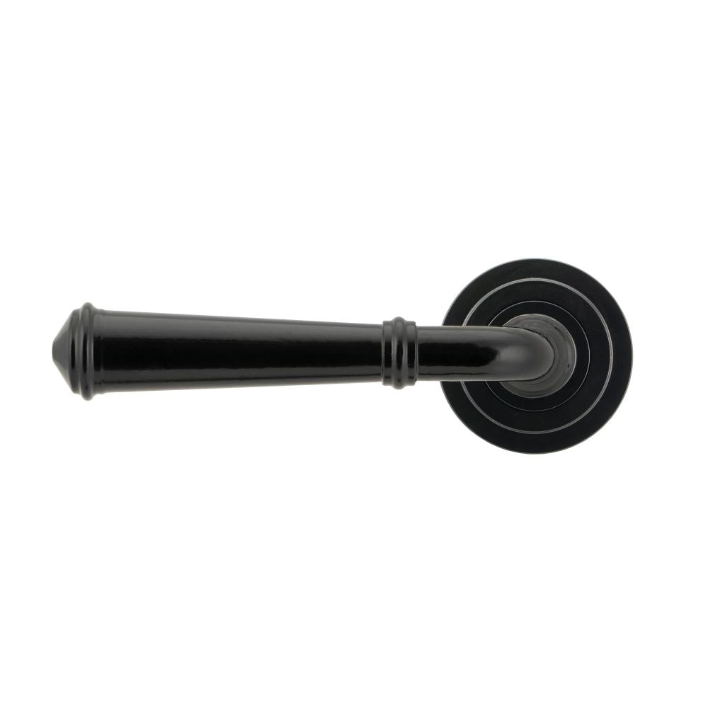 From The Anvil - Black Regency Lever on Rose Set (Art Deco) | Sku. 45636 | Trade Door Handles.