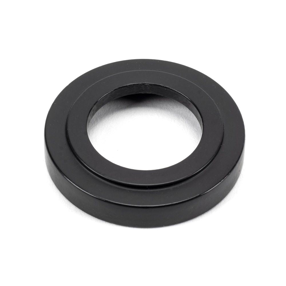 From The Anvil - Matt Black Hammered Newbury Lever on Rose Set (Art Deco) | Sku. 45652 | Trade Door Handles.