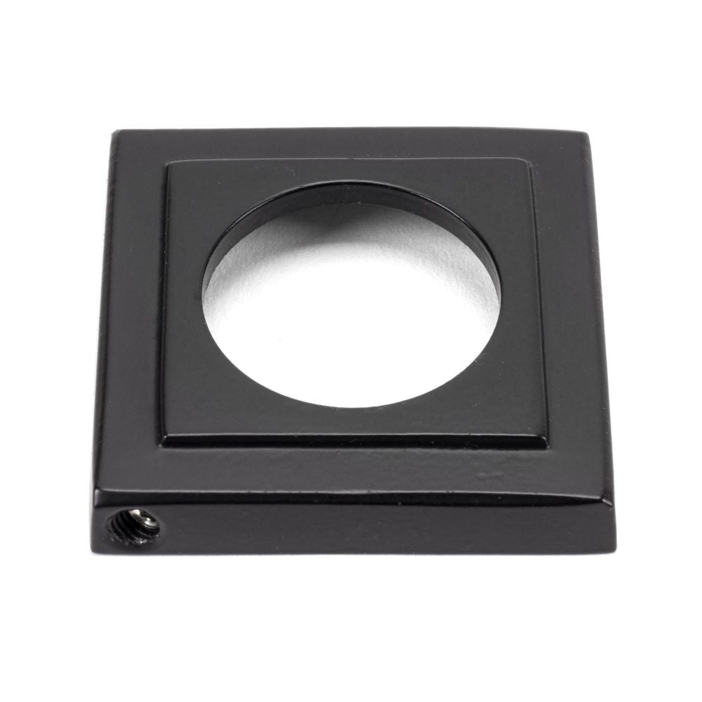 From The Anvil - Matt Black Hammered Newbury Lever on Rose Set (Square) | Sku. 45654 | Trade Door Handles.