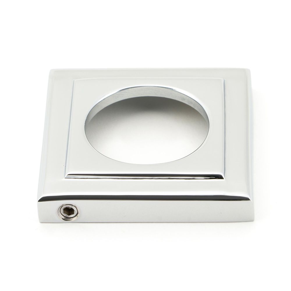 From The Anvil - Polished Chrome Brompton Lever on Rose Set (Square) | Sku. 45666 | Trade Door Handles.