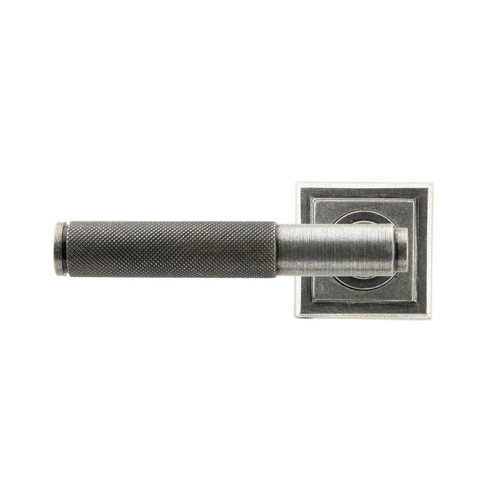 From The Anvil - Pewter Brompton Lever on Rose Set (Square) | Sku. 45682 | Trade Door Handles.