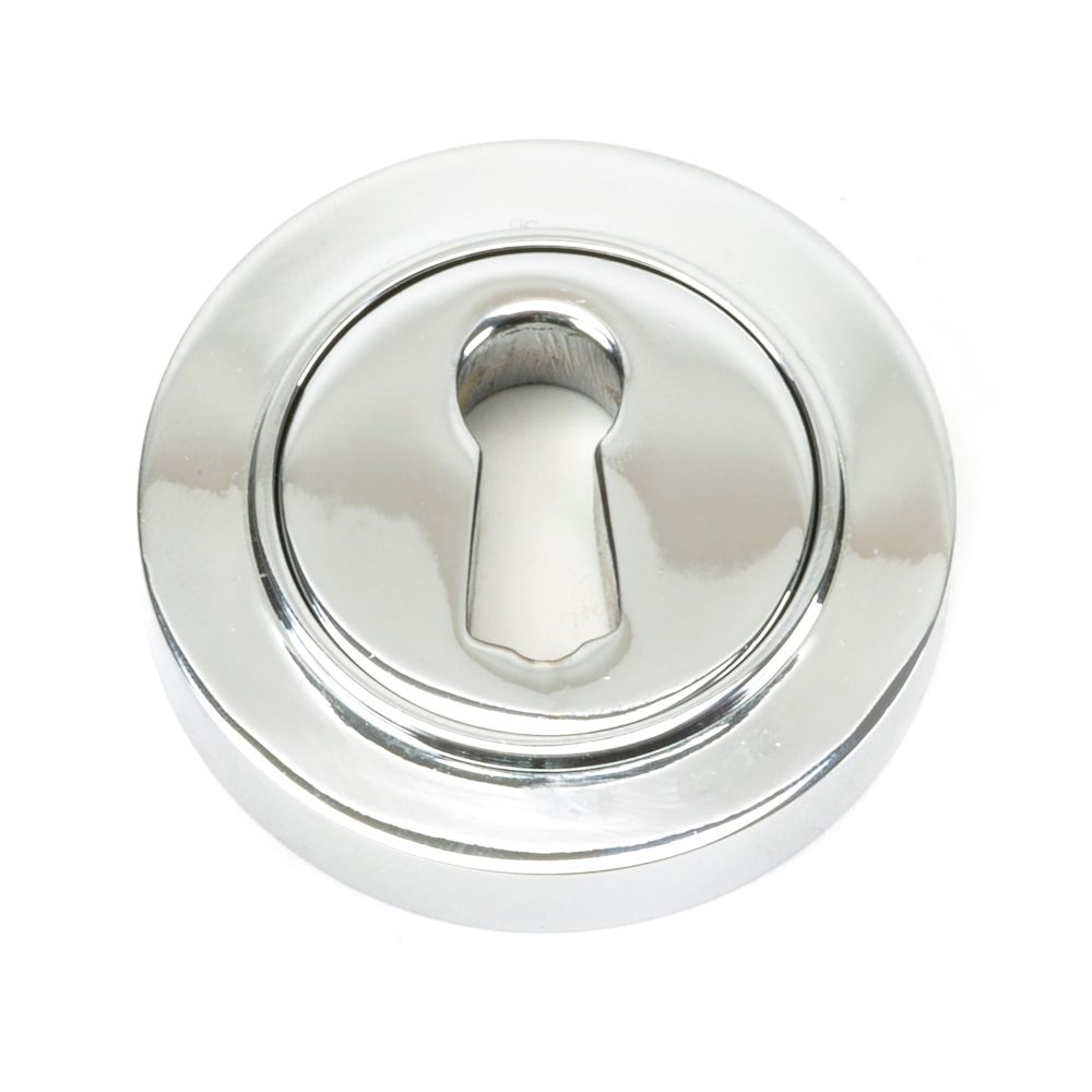 From The Anvil - Polished Chrome Round Escutcheon (Plain) | Sku. 45687 | Trade Door Handles.