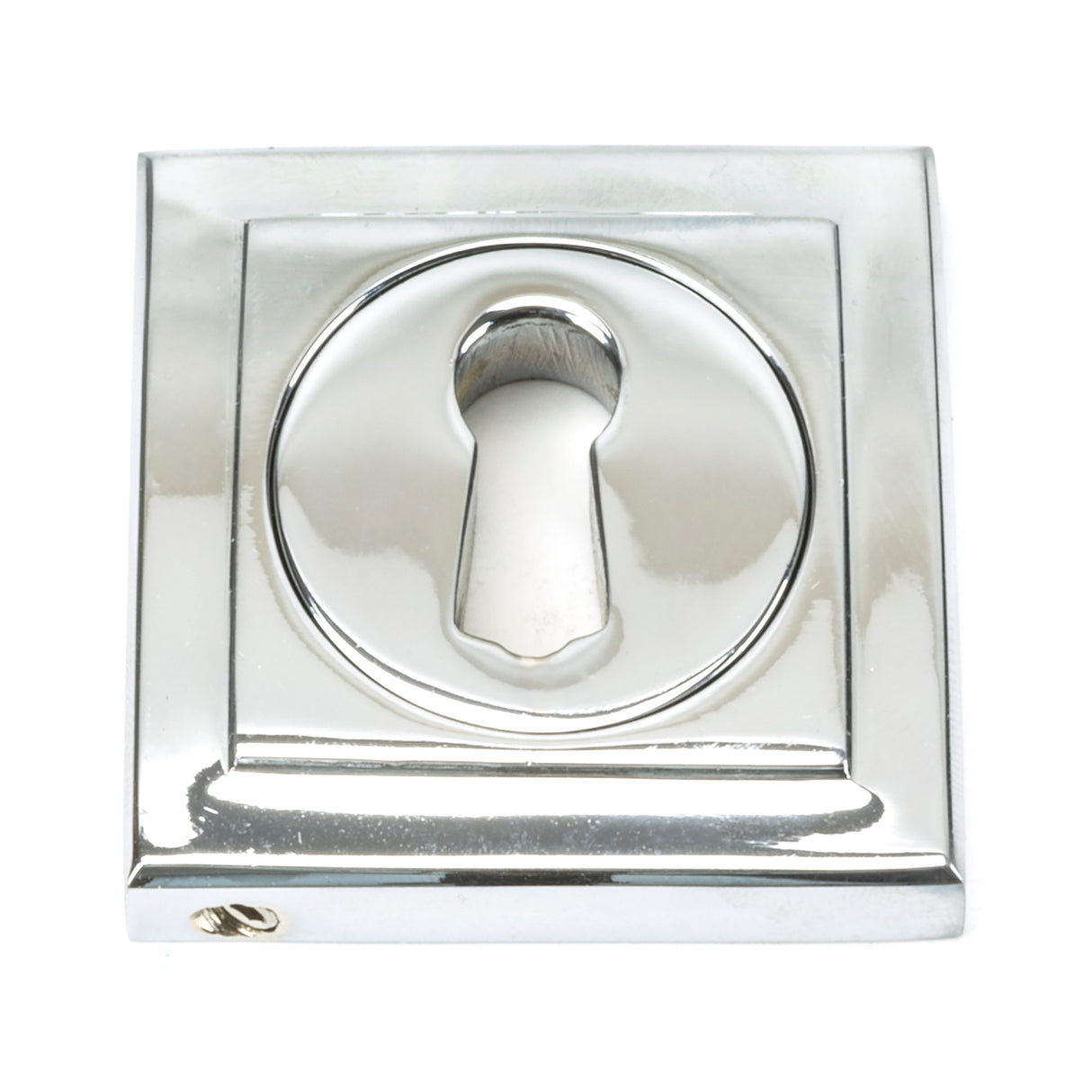 From The Anvil - Polished Chrome Round Escutcheon (Square) | Sku. 45690 | Trade Door Handles.