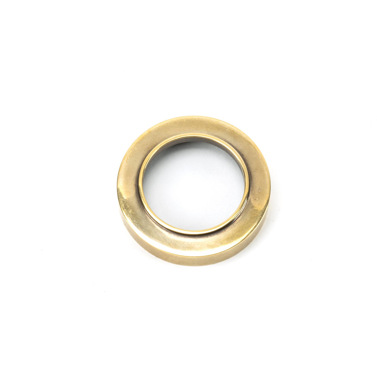 From The Anvil - Aged Brass Round Euro Escutcheon (Plain) | Sku. 45707 | Trade Door Handles.