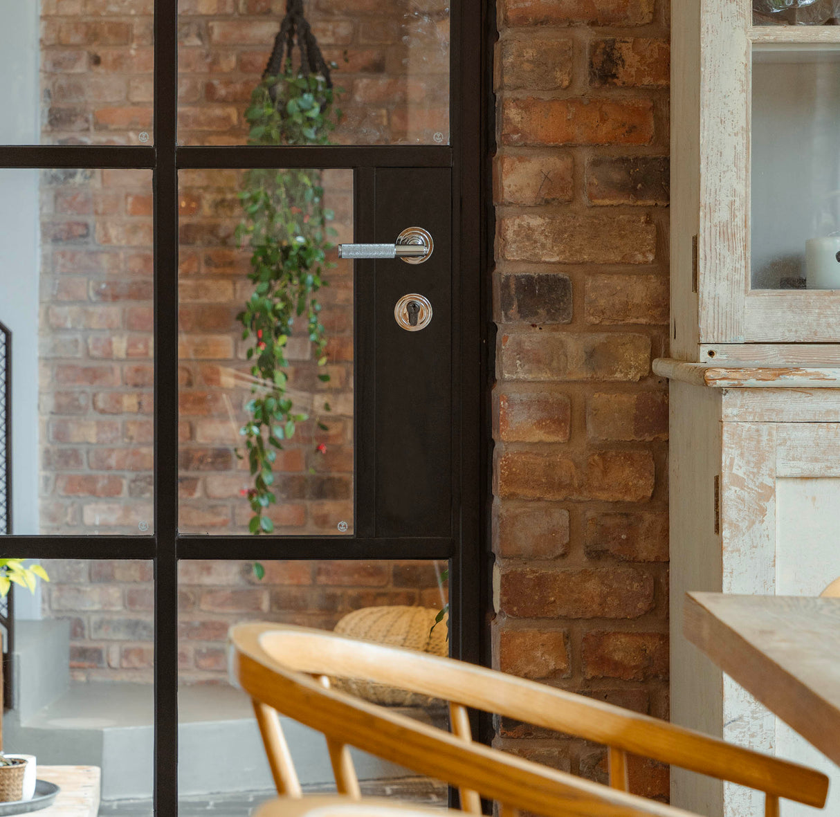 From The Anvil - Polished Chrome Round Euro Escutcheon (Art Deco) | Sku. 45712 | Trade Door Handles.