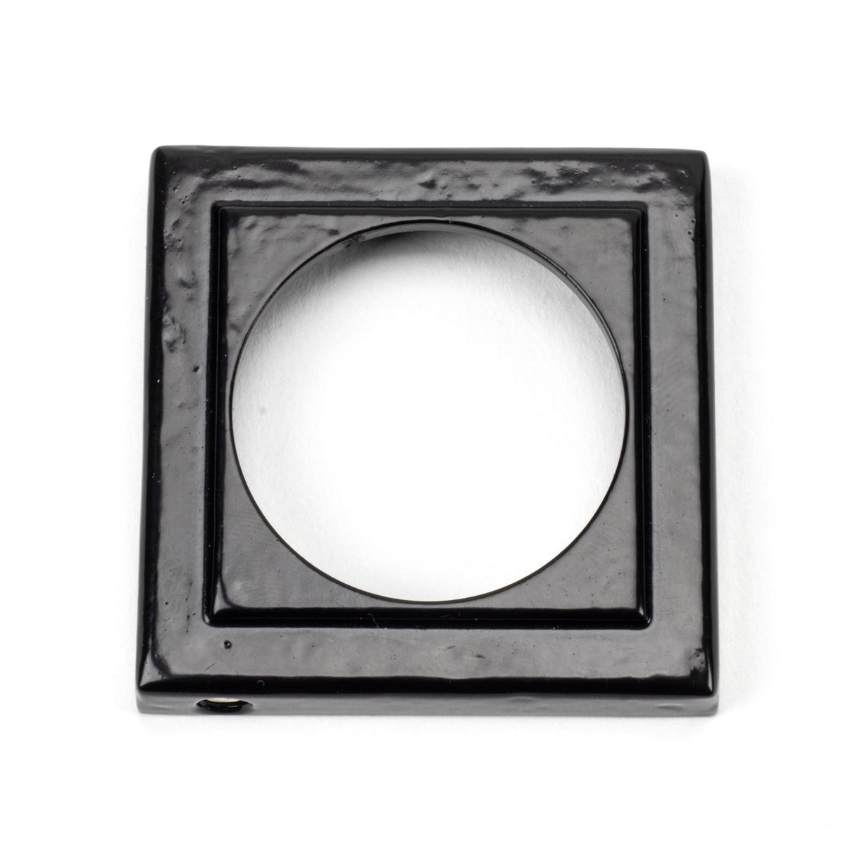 From The Anvil - Black Round Euro Escutcheon (Square) | Sku. 45722 | Trade Door Handles.