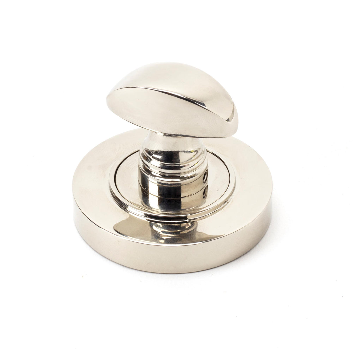 From The Anvil - Polished Nickel Round Thumbturn Set (Plain) | Sku. 45739 | Trade Door Handles.
