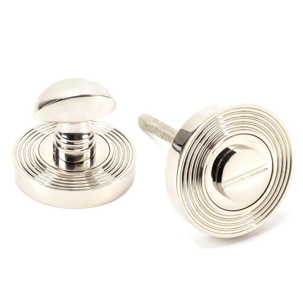 From The Anvil - Polished Nickel Round Thumbturn Set (Beehive) | Sku. 45741 | Trade Door Handles.