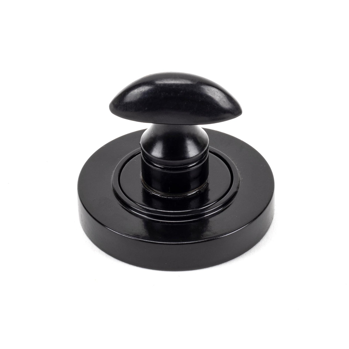 From The Anvil - Black Round Thumbturn Set (Plain) | Sku. 45743 | Trade Door Handles.