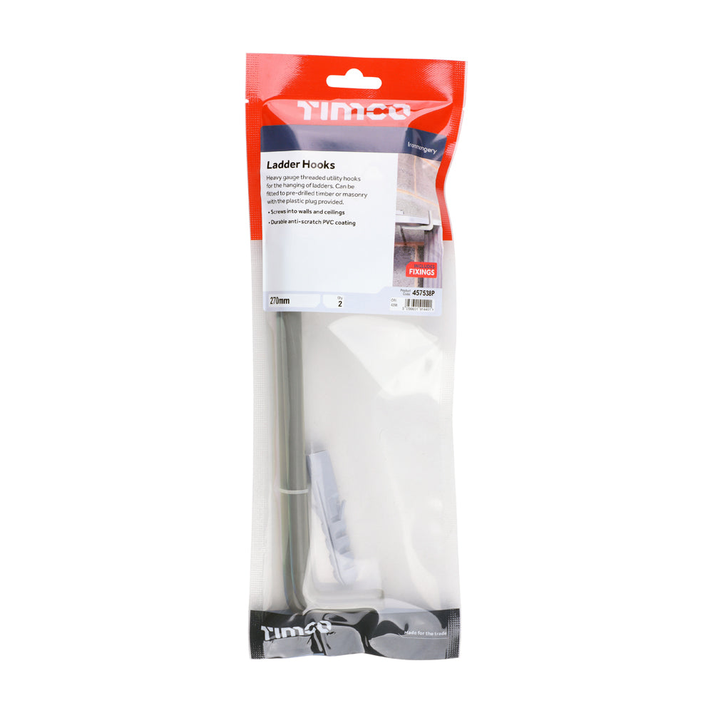 This is an image of Timco - Ladder Hooks 270mm - (2 PCS TIMpac) 457538P