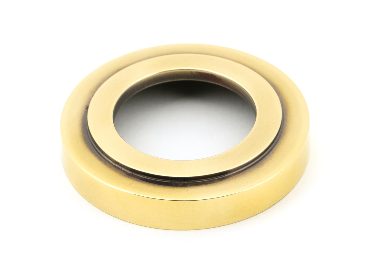 From The Anvil - Aged Brass Newbury Lever on Rose Set (Art Deco) | Sku. 45756 | Trade Door Handles.