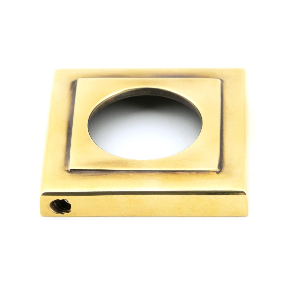 From The Anvil - Aged Brass Newbury Lever on Rose Set (Square) | Sku. 45758 | Trade Door Handles.