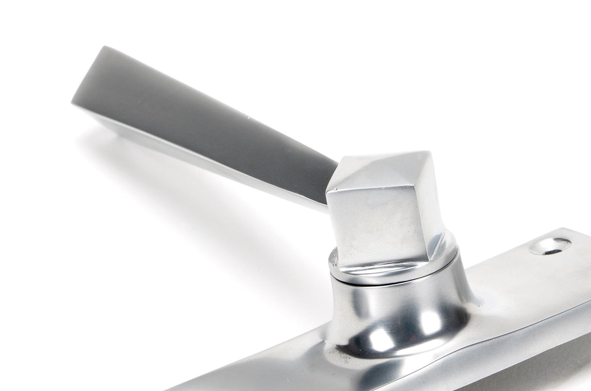 From The Anvil - Satin Chrome Straight Lever Euro Lock Set | Sku. 45763 | Trade Door Handles.