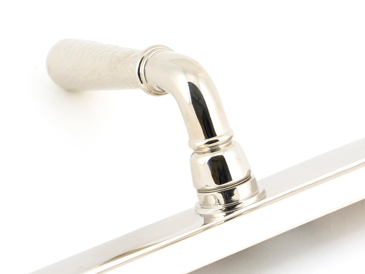 From The Anvil - Polished Nickel Hammered Newbury Slimline Espag. Lock Set | Sku. 45771 | Trade Door Handles.