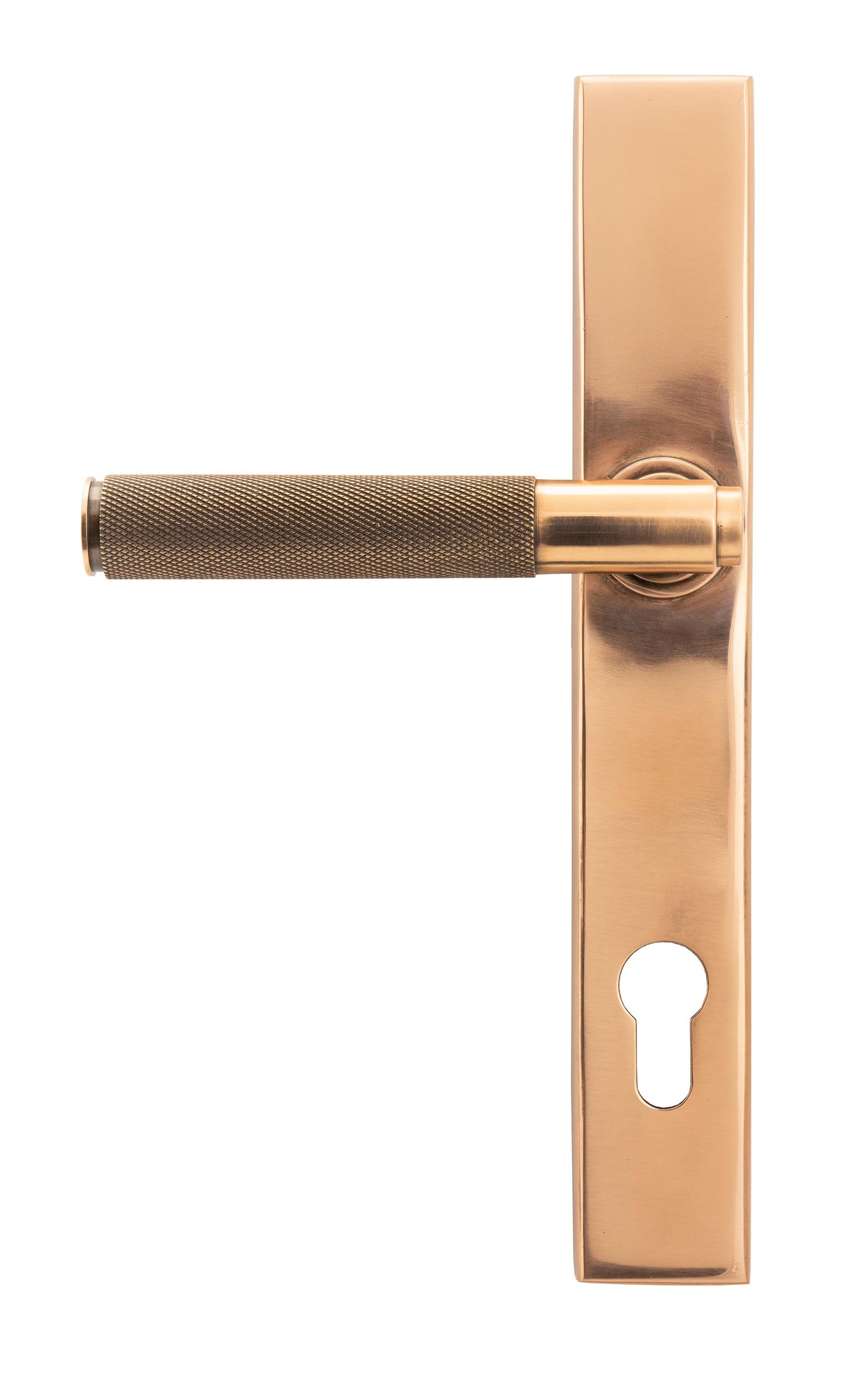From The Anvil - Polished Bronze Brompton Slimline Lever Espag. Lock Set | Sku. 45776 | Trade Door Handles.