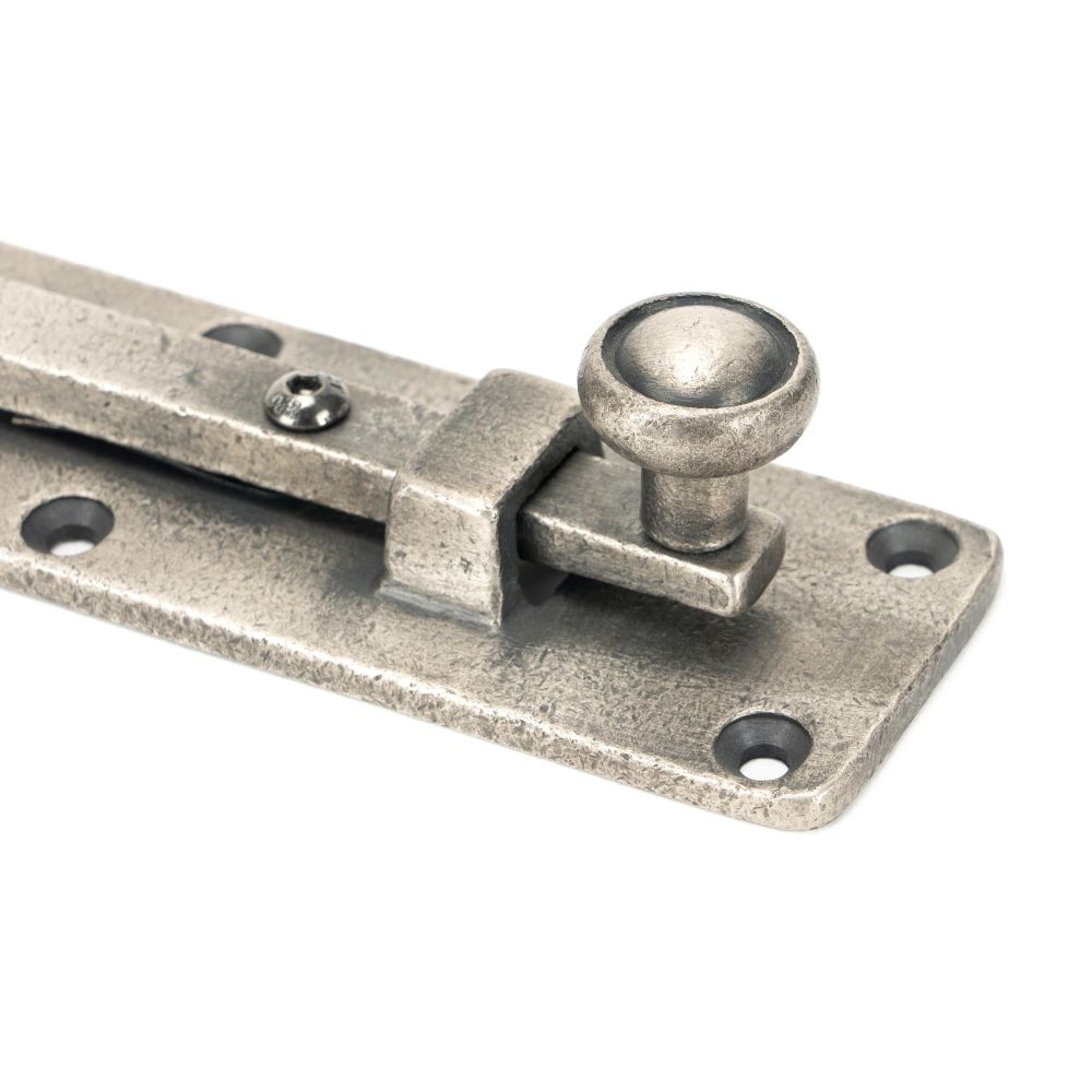 From The Anvil - Antique Pewter 6" Universal Bolt | Sku. 45799 | Trade Door Handles.