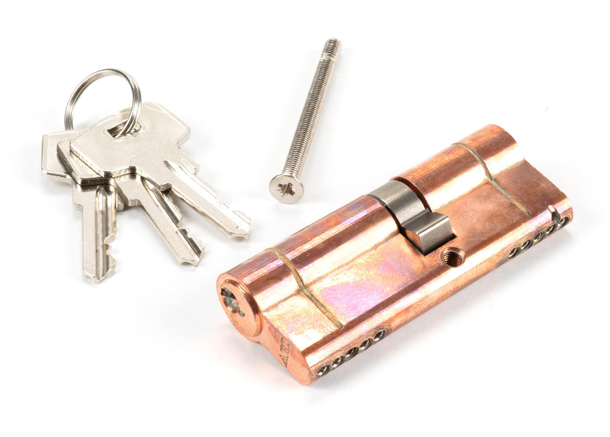 From The Anvil - Polished Bronze 35/45 5pin Euro Cylinder | Sku. 45813 | Trade Door Handles.