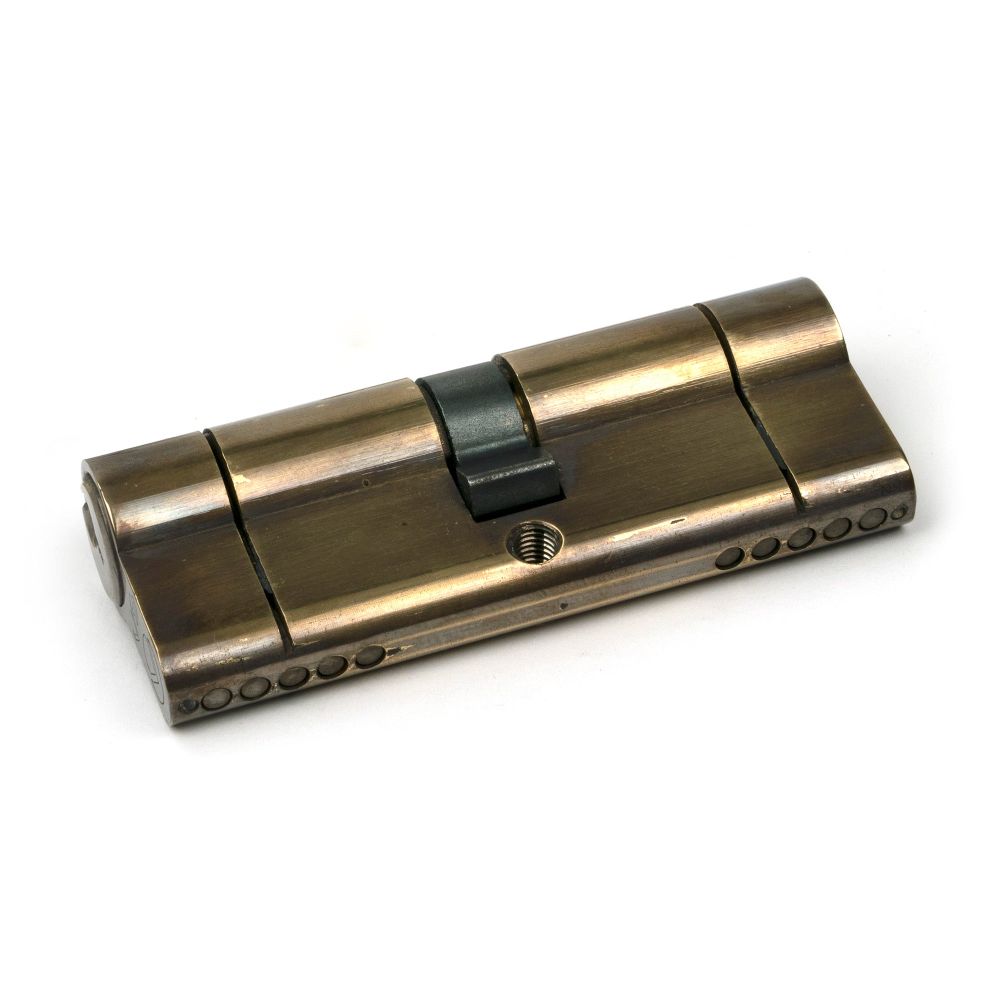 From The Anvil - Aged Brass 40/40 5pin Euro Cylinder KA | Sku. 45831 | Trade Door Handles.
