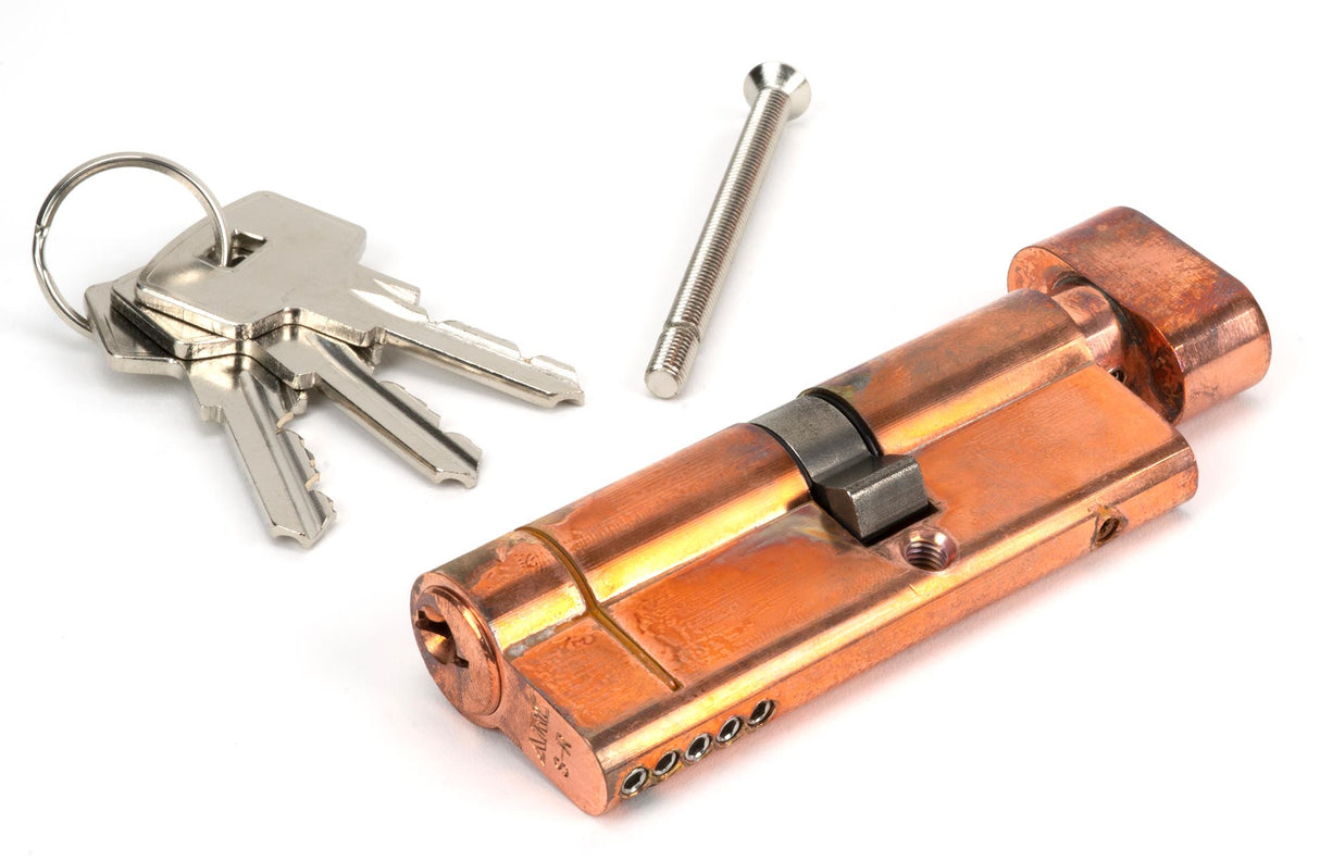 From The Anvil - Polished Bronze 35T/45 5pin Euro Cylinder/Thumbturn | Sku. 45853 | Trade Door Handles.