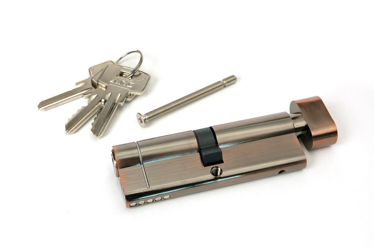 From The Anvil - Polished Bronze 45/45 5pin Euro Cylinder/Thumbturn | Sku. 45861 | Trade Door Handles.