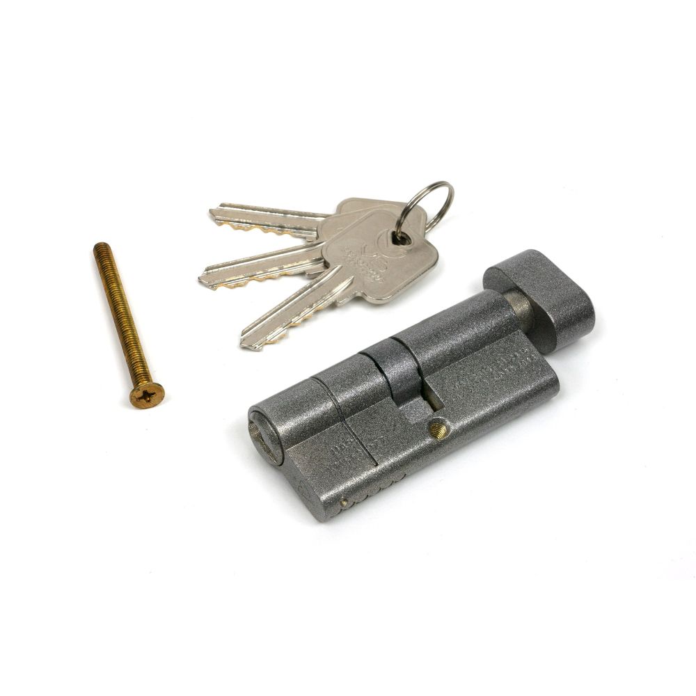 From The Anvil - Pewter 35/35 5pin Euro Cylinder/Thumbturn KA | Sku. 45870 | Trade Door Handles.
