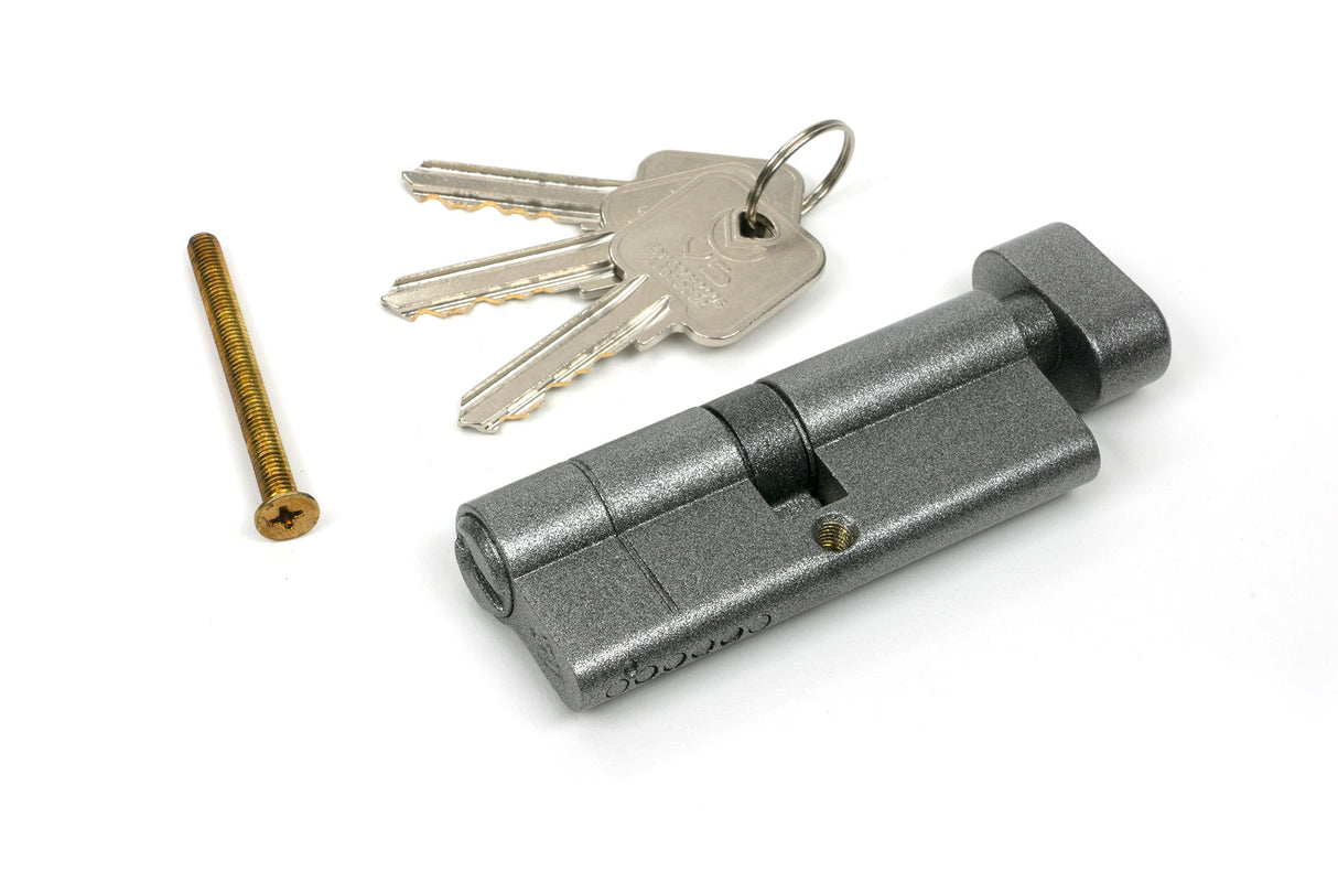 From The Anvil - Pewter 40/40 5pin Euro Cylinder/Thumbturn KA | Sku. 45874 | Trade Door Handles.