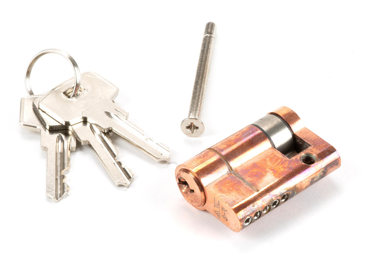 From The Anvil - Polished Bronze 35/10 5pin Single Cylinder | Sku. 45881 | Trade Door Handles.