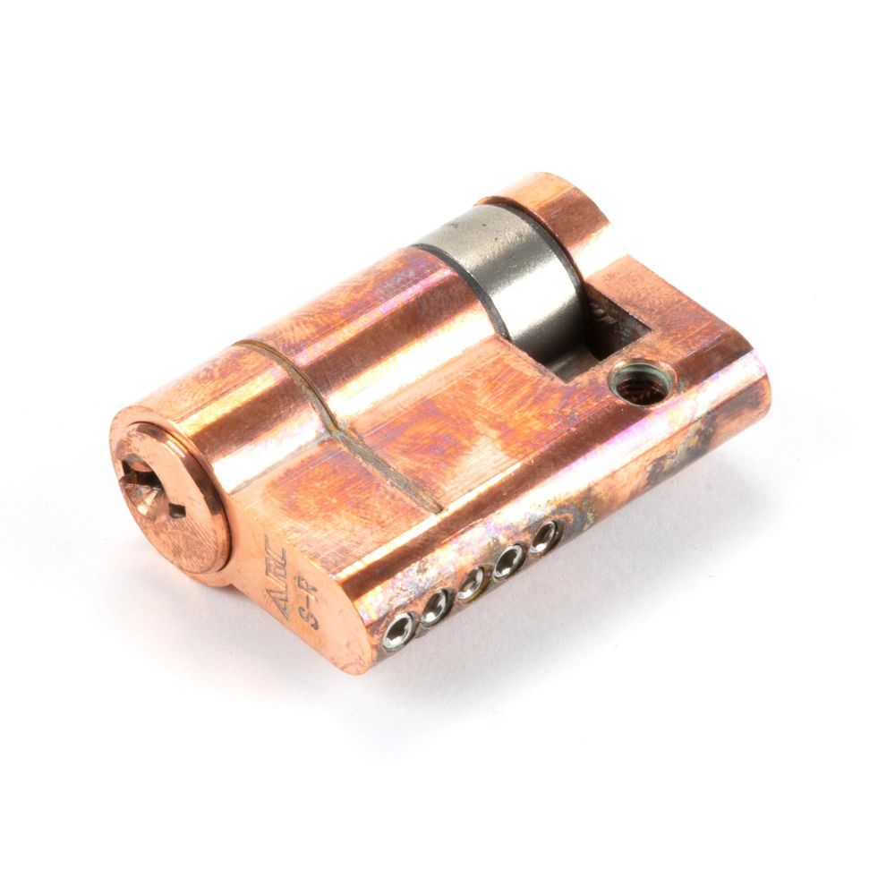 From The Anvil - Polished Bronze 35/10 5pin Single Cylinder | Sku. 45881 | Trade Door Handles.