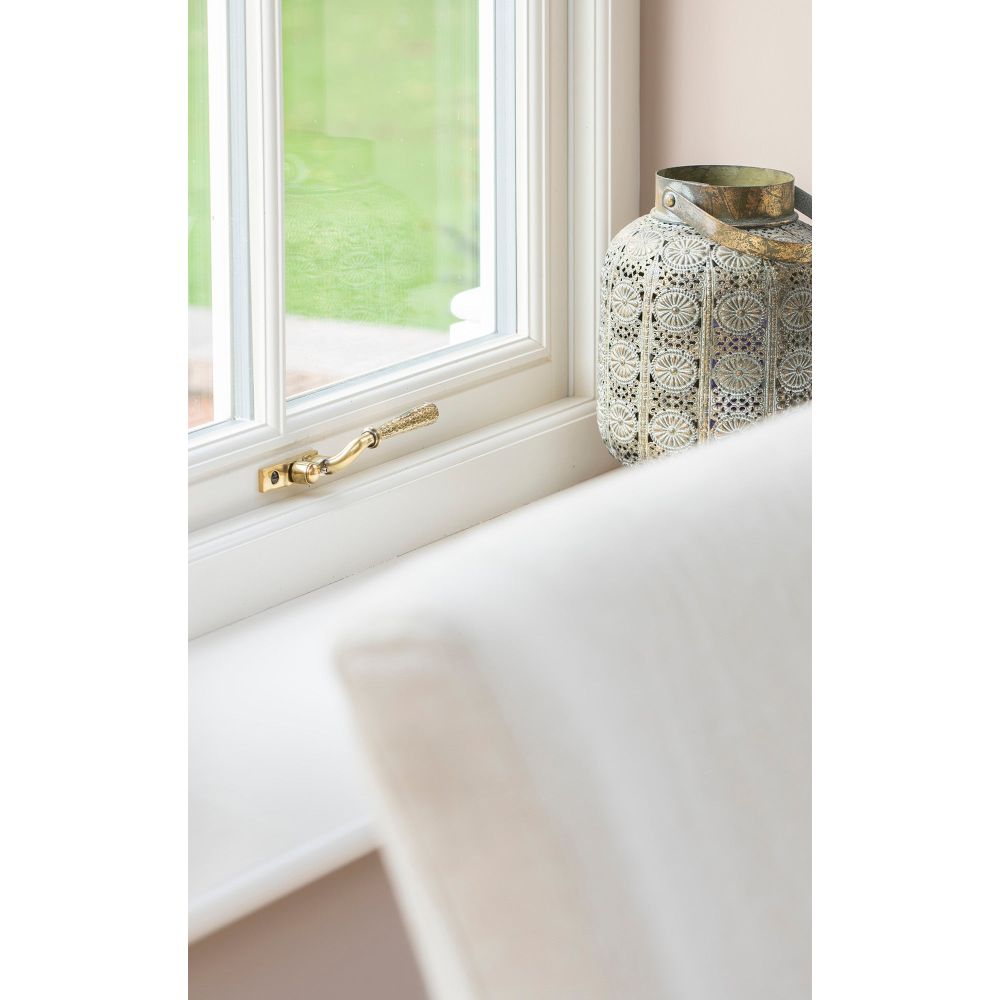 From The Anvil - Aged Brass Hammered Newbury Espag - RH | Sku. 45915 | Trade Door Handles.