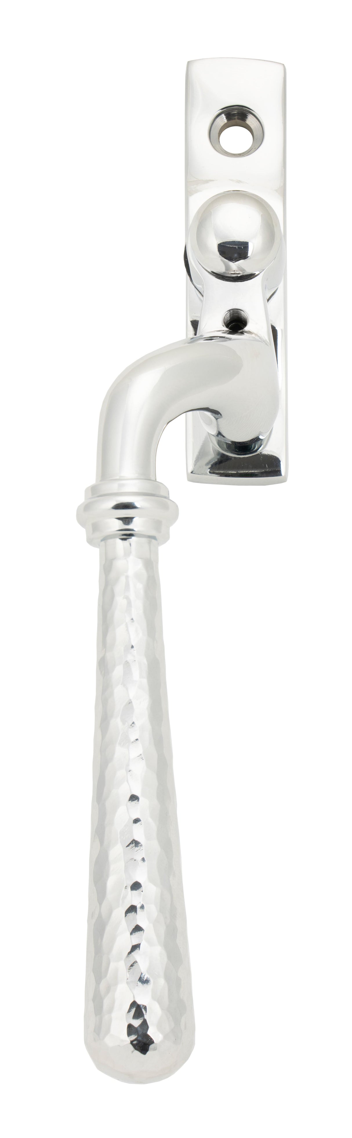 From The Anvil - Polished Chrome Hammered Newbury Espag - LH | Sku. 45918 | Trade Door Handles.