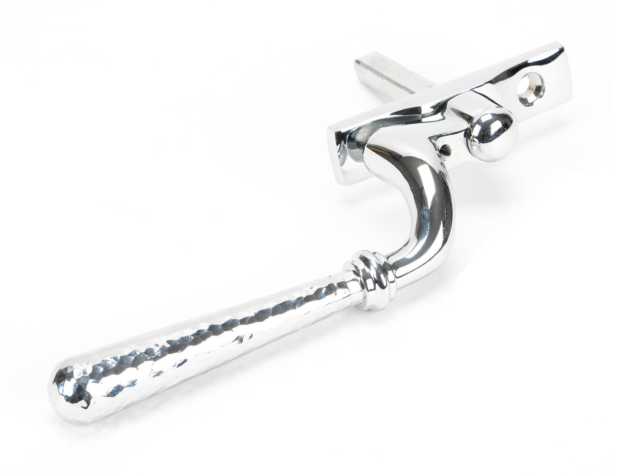 From The Anvil - Polished Chrome Hammered Newbury Espag - RH | Sku. 45919 | Trade Door Handles.