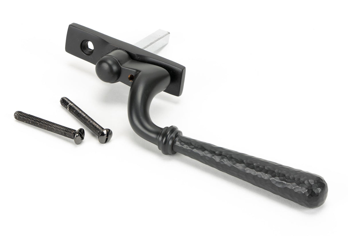 From The Anvil - Aged Bronze Hammered Newbury Espag - LH | Sku. 45920 | Trade Door Handles.