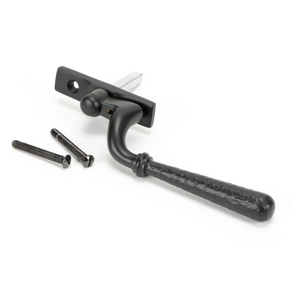 From The Anvil - Aged Bronze Hammered Newbury Espag - LH | Sku. 45920 | Trade Door Handles.