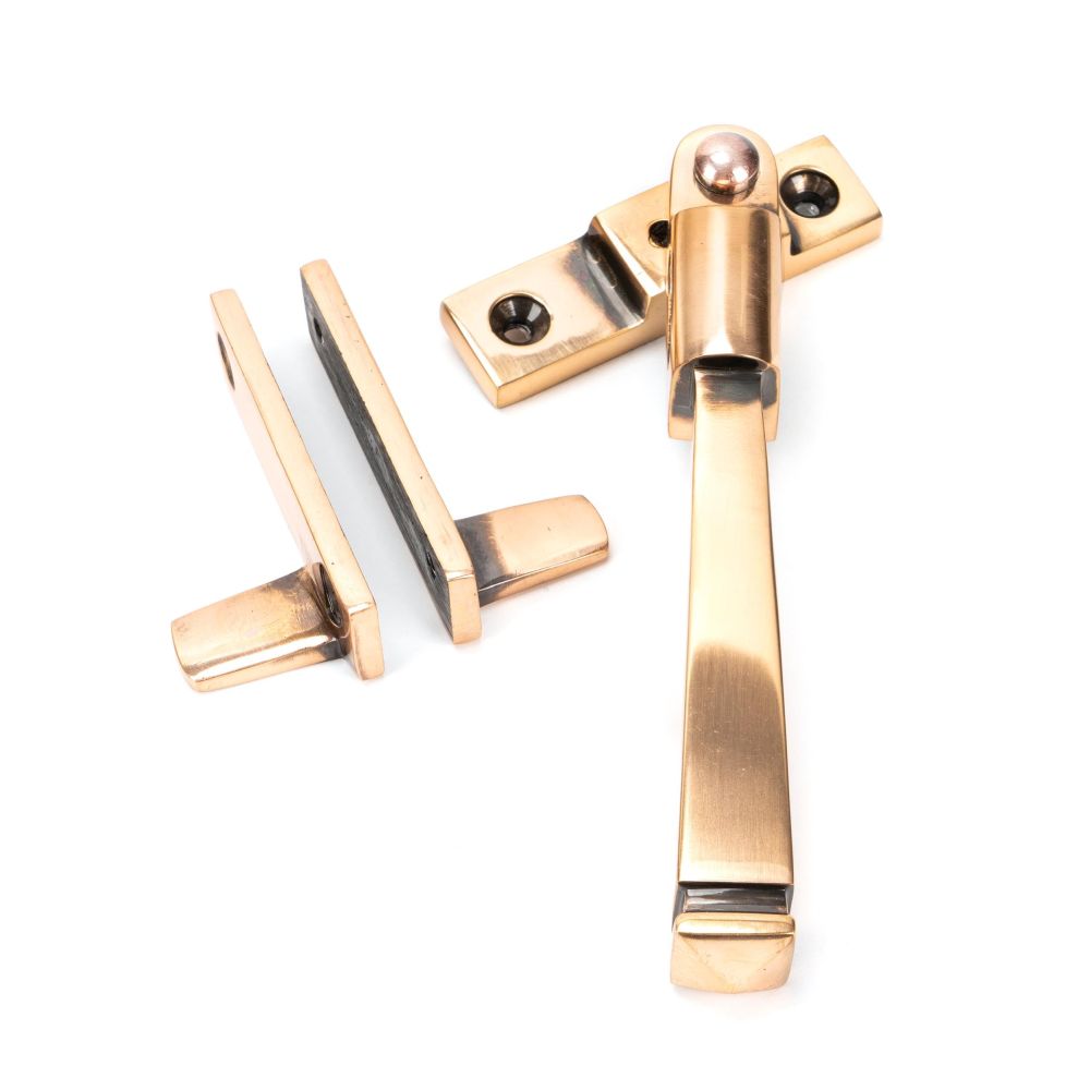 From The Anvil - Polished Bronze Night-Vent Locking Avon Fastener | Sku. 45925 | Trade Door Handles.
