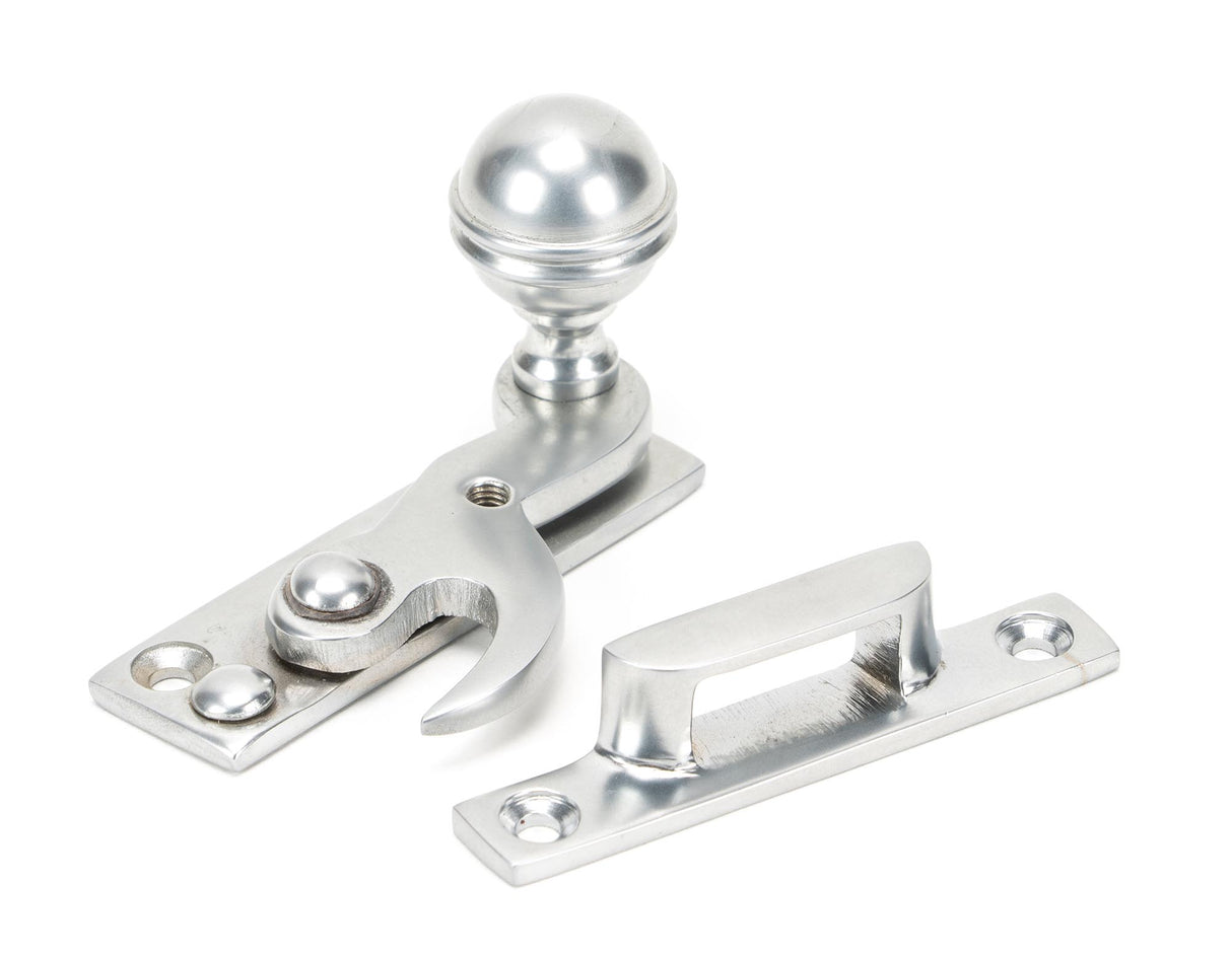 From The Anvil - Satin Chrome Prestbury Sash Hook Fastener | Sku. 45941 | Trade Door Handles.