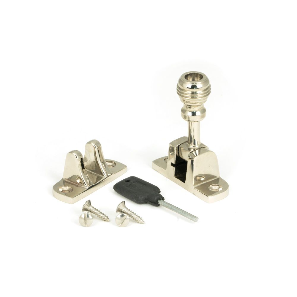 From The Anvil - Polished Nickel Prestbury Brighton Fastener (Radiused) | Sku. 45948 | Trade Door Handles.