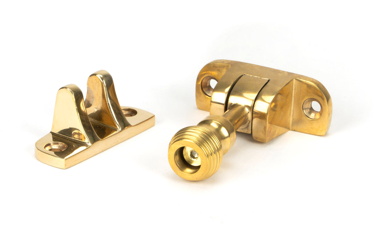 From The Anvil - Polished Brass Beehive Brighton Fastener (Radiused) | Sku. 45952 | Trade Door Handles.