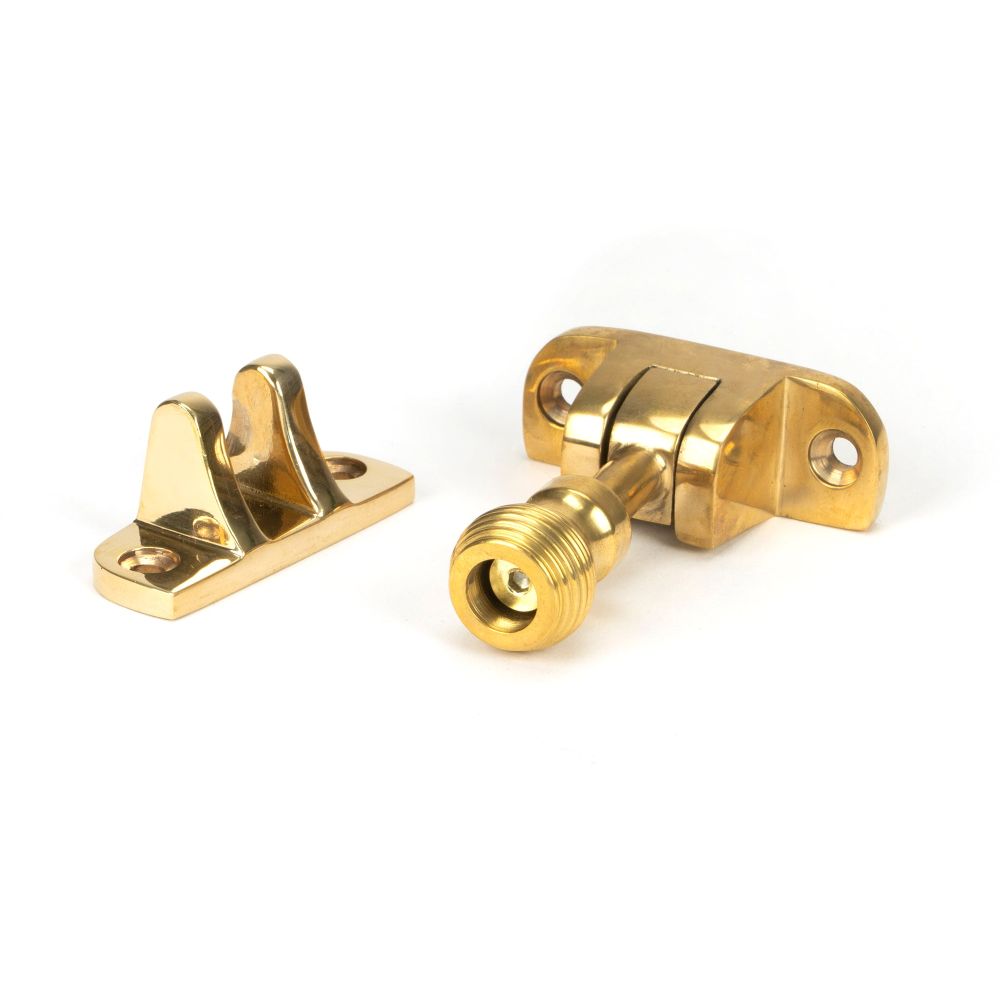 From The Anvil - Polished Brass Beehive Brighton Fastener (Radiused) | Sku. 45952 | Trade Door Handles.