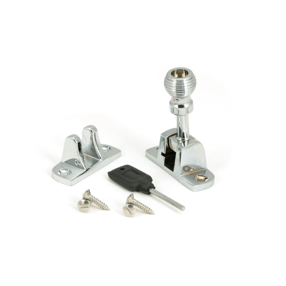 From The Anvil - Polished Chrome Beehive Brighton Fastener (Radiused) | Sku. 45954 | Trade Door Handles.