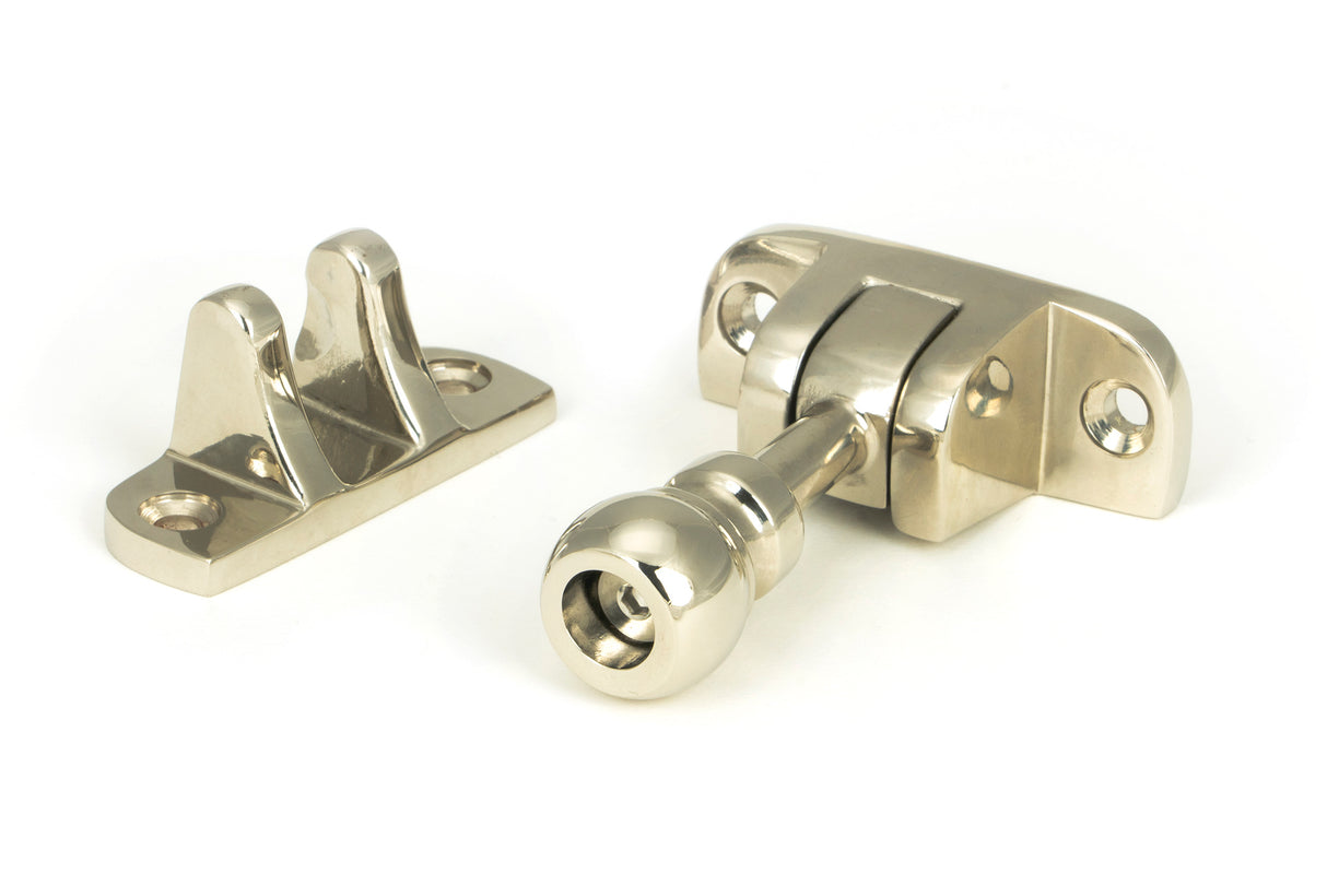 From The Anvil - Polished Nickel Mushroom Brighton Fastener (Radiused) | Sku. 45958 | Trade Door Handles.