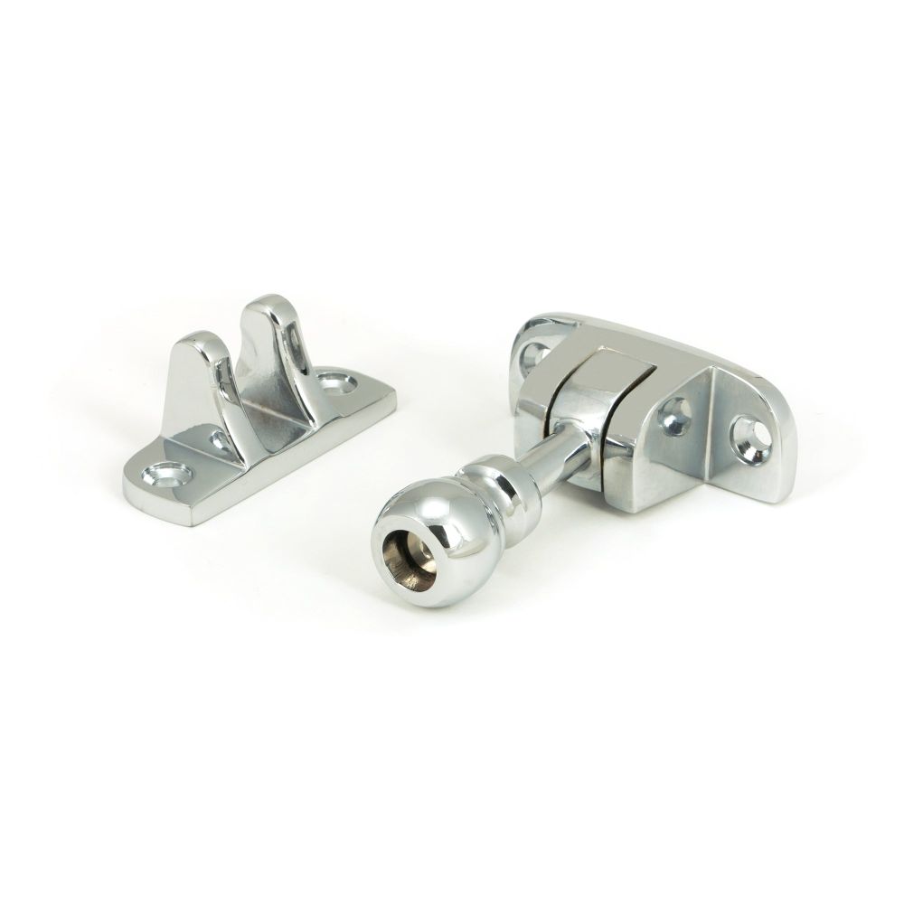 From The Anvil - Polished Chrome Mushroom Brighton Fastener (Radiused) | Sku. 45959 | Trade Door Handles.