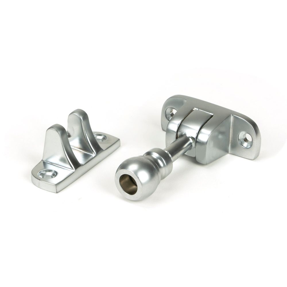 From The Anvil - Satin Chrome Mushroom Brighton Fastener (Radiused) | Sku. 45961 | Trade Door Handles.