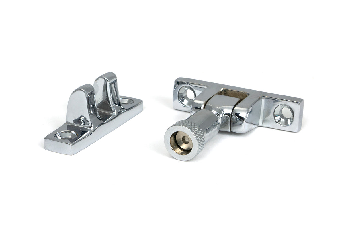 From The Anvil - Polished Chrome Brompton Brighton Fastener - Narrow (Square) | Sku. 45964 | Trade Door Handles.