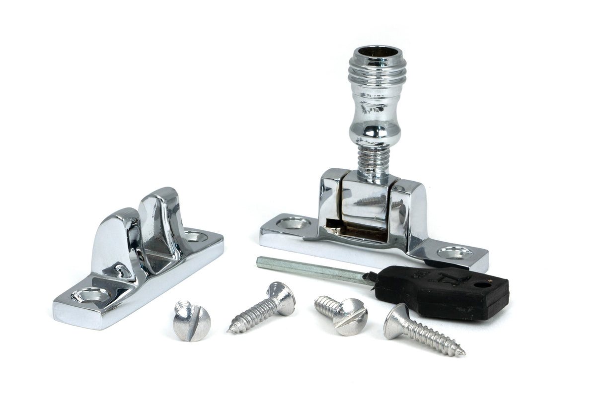 From The Anvil - Polished Chrome Prestbury Brighton Fastener - Narrow (Square) | Sku. 45969 | Trade Door Handles.