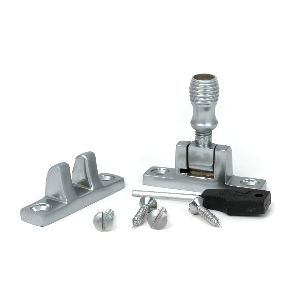 From The Anvil - Satin Chrome Beehive Brighton Fastener - Narrow (Square) | Sku. 45976 | Trade Door Handles.