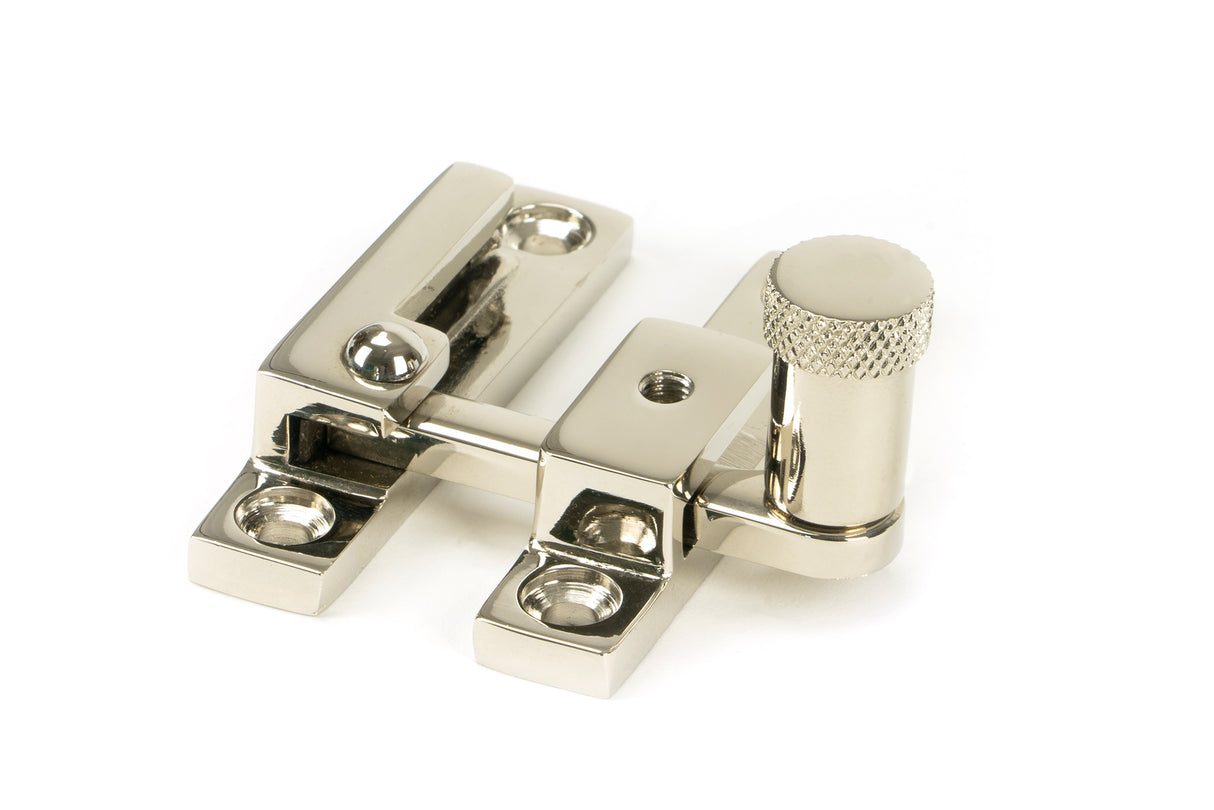 From The Anvil - Polished Nickel Brompton Quadrant Fastener - Narrow | Sku. 45983 | Trade Door Handles.