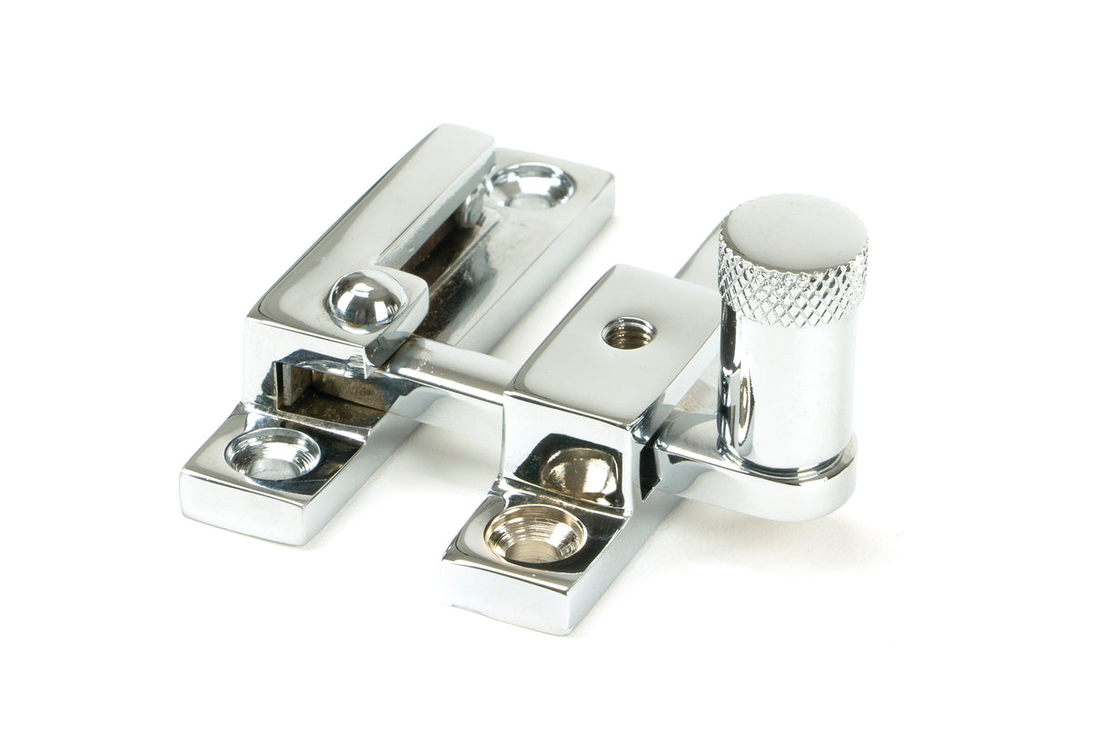 From The Anvil - Polished Chrome Brompton Quadrant Fastener - Narrow | Sku. 45984 | Trade Door Handles.