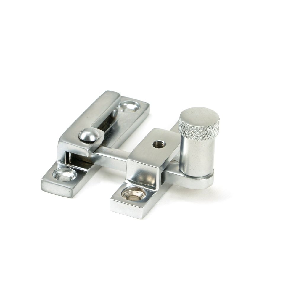 From The Anvil - Satin Chrome Brompton Quadrant Fastener - Narrow | Sku. 45986 | Trade Door Handles.